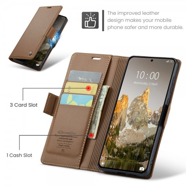 CaseMe Xiaomi 14T Kotelo 023 Sarja Ruskea