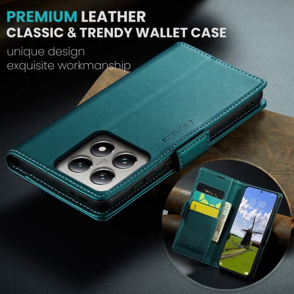 CaseMe Xiaomi 14T Fodral 023-sarja Vihreä