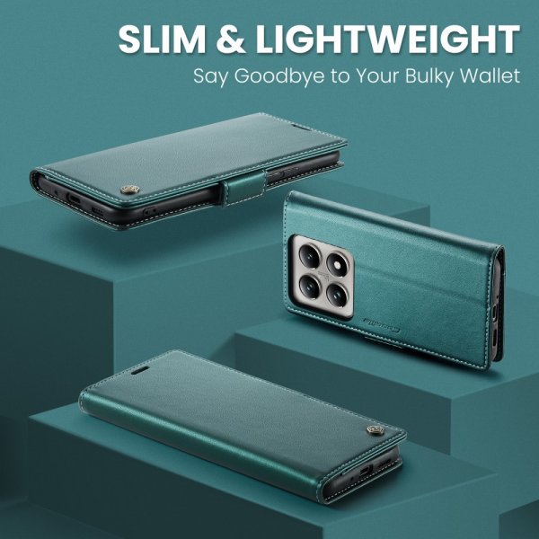 CaseMe Xiaomi 14T Fodral 023-sarja Vihreä