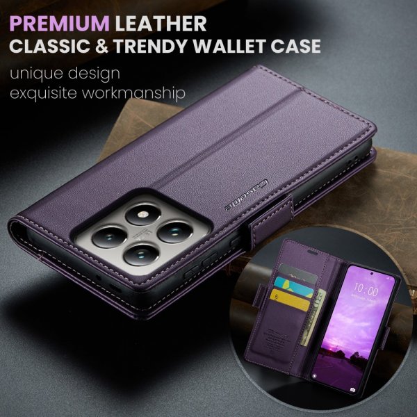 CaseMe Xiaomi 14T Suojakotelo 023-sarjan violetti