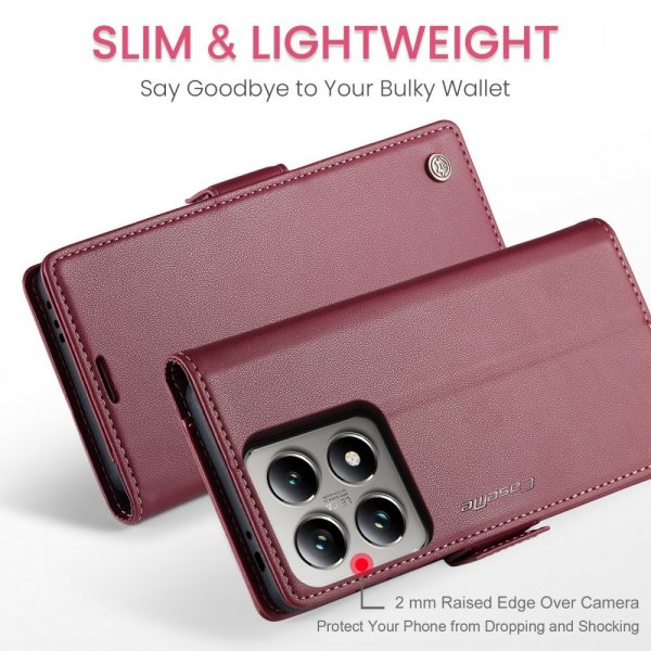 CaseMe Xiaomi 14T Kotelo 023-sarjan Punainen