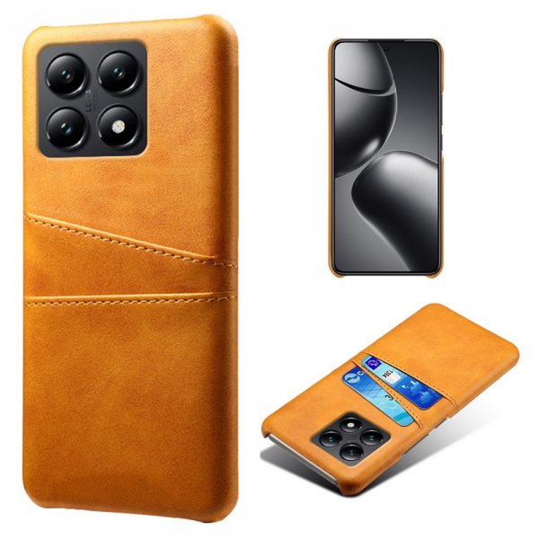 Xiaomi 14T Kuoret kahdella korttipaikalla, vaaleanruskea