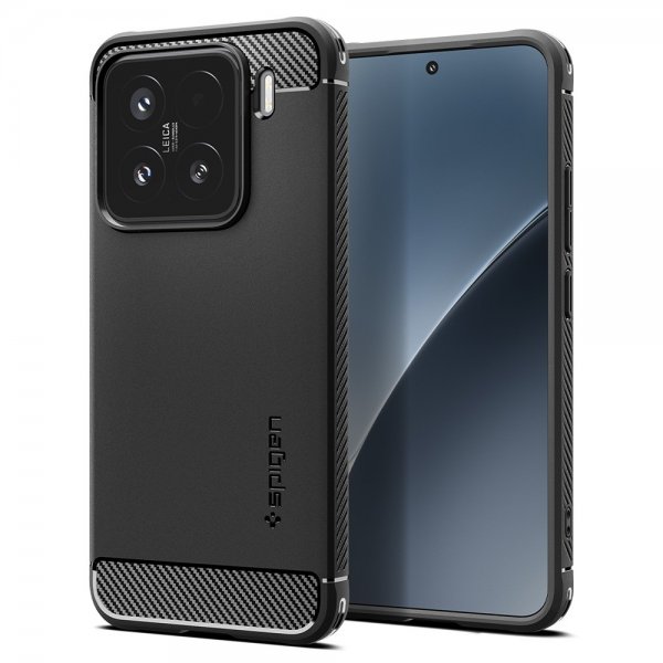 Spigen Xiaomi 15 Kuori Rugged Armor Mattamusta
