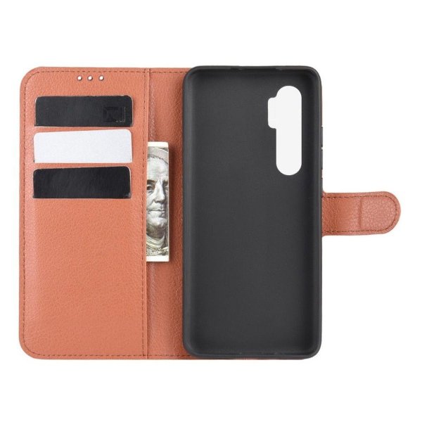 Xiaomi Mi Note 10 Lite Kotelo Jalustalla Ruskea