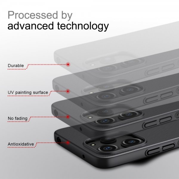Nillkin Xiaomi Redmi 12 Kuori Frosted Shield Punainen