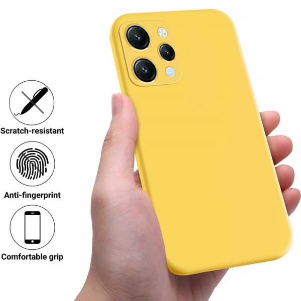 Xiaomi Redmi 12 Kuoret Strap Silikon Keltainen