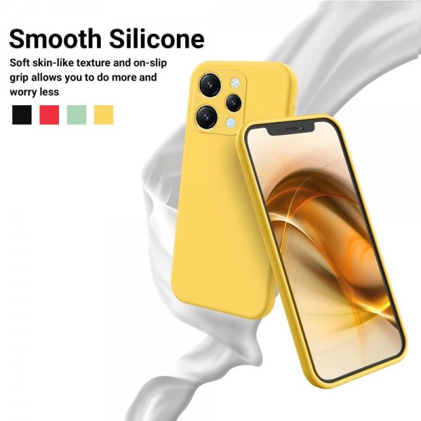 Xiaomi Redmi 12 Kuoret Strap Silikon Keltainen