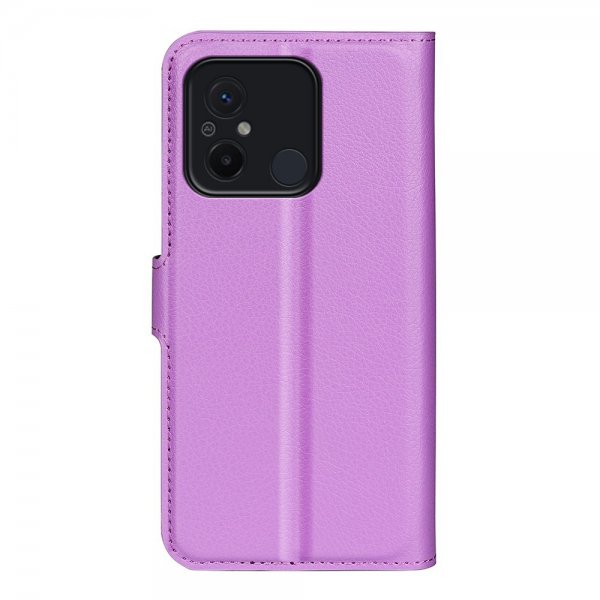 Xiaomi Redmi 12C Litsi Nahkakuori Violetti