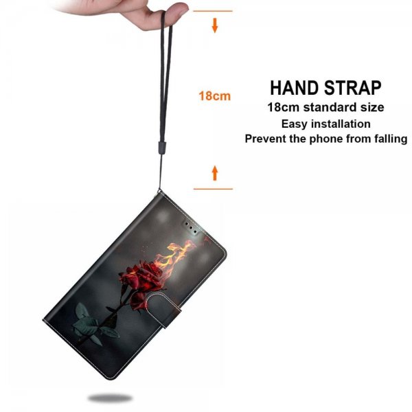 Xiaomi Redmi 12C Kotelo Motiiivi Palava Ruusu