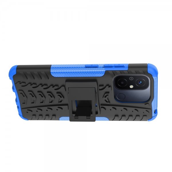 Xiaomi Redmi 12C kuoret, rengaskuvio, jalustatoiminto, sininen