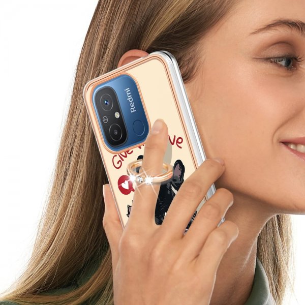 Xiaomi Redmi 12C Kuori sormisormuksella - Motiiivi: Anna minulle viisi