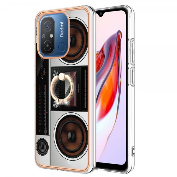 Xiaomi Redmi 12C Suojakuori sormirenkaalla Radiokuviolla