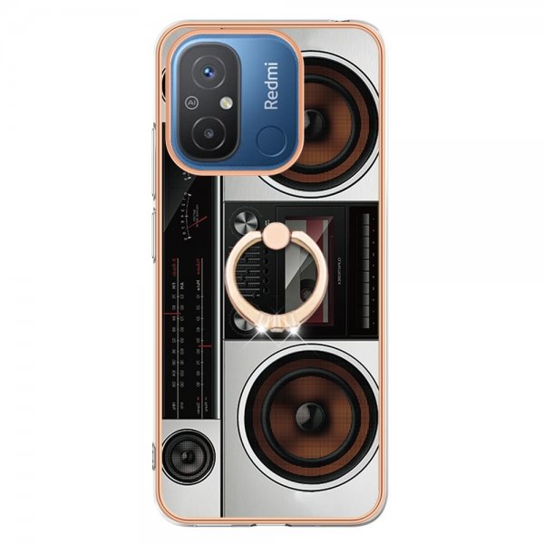 Xiaomi Redmi 12C Suojakuori sormirenkaalla Radiokuviolla
