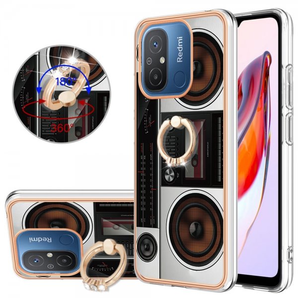 Xiaomi Redmi 12C Suojakuori sormirenkaalla Radiokuviolla