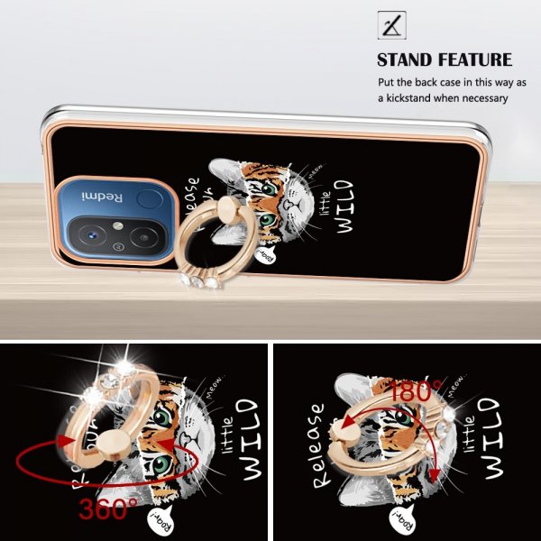 Xiaomi Redmi 12C Kuori sormirenkaalla - Motivoitu "Release Your Little Wild"