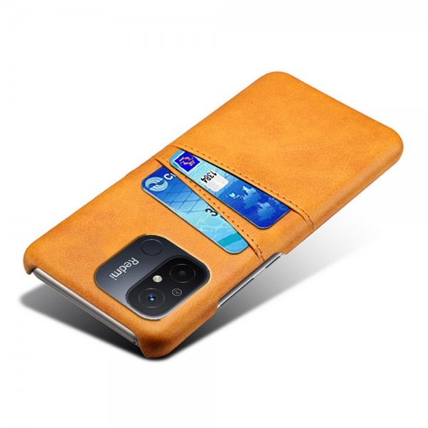 Xiaomi Redmi 12C kuoret, kaksi korttipaikkaa, vaaleanruskea