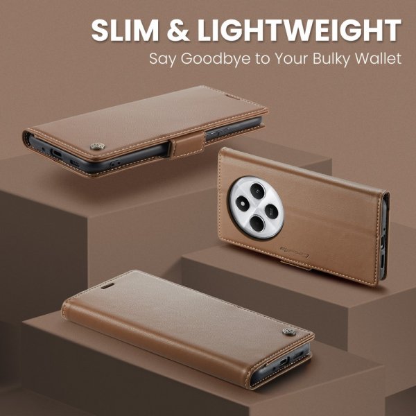 CaseMe Xiaomi Redmi 14C Kotelo 023 Series Ruskea