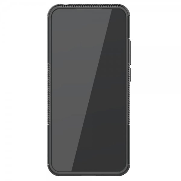 Xiaomi Redmi 9A Kuori Rengaskuvio Jalustatoiminnolla Musta