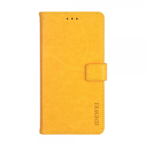 Xiaomi Redmi 9T Kotelo Nahkakuvio Keltainen