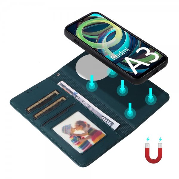 Betopnice Xiaomi Redmi A3 -kotelo irrotettavalla kuorella 005 Sininen
