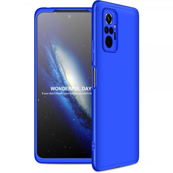 GKK Xiaomi Redmi Note 10 Pro -kuoret, kolmiosainen, sininen
