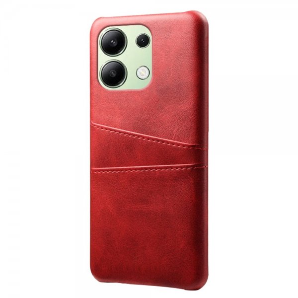 Xiaomi Redmi Note 13 4G Suojakotelo, jossa kaksi korttipaikkaa Punainen