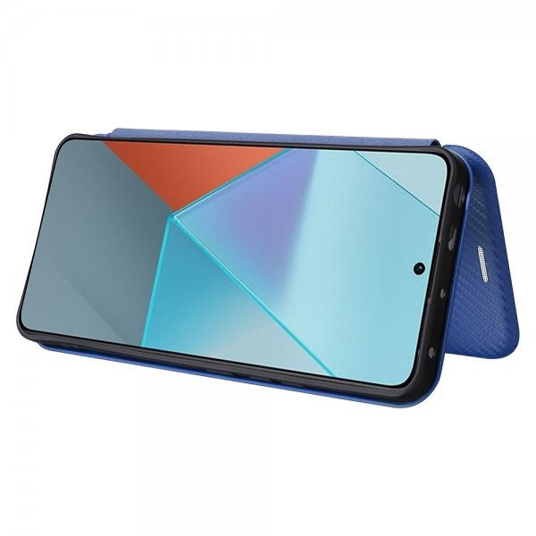 Xiaomi Redmi Note 13 5G Kotelo Hiilikuitutekstuuri Sininen