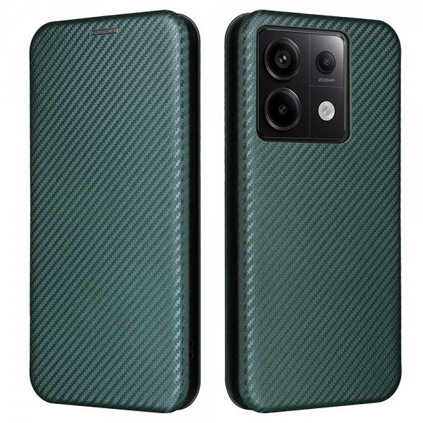 Xiaomi Redmi Note 13 5G Kotelo Hiilikuitukuvio Vihreä