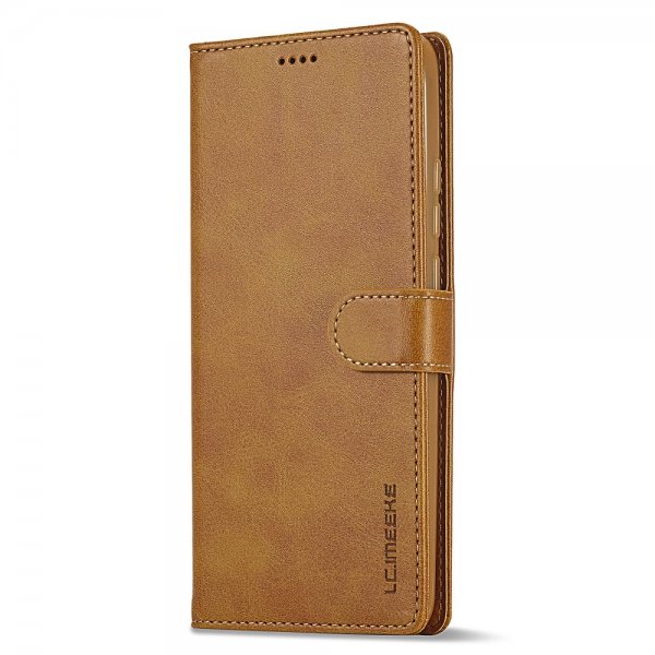 Lc.Imeeke Xiaomi Redmi Note 13 5G -suojakotelo korttipaikalla ja jalustatoiminnolla, vaaleanruskea