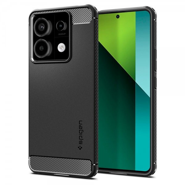 Spigen Xiaomi Redmi Note 13 Pro 5G -suojakuori, Rugged Armor Matte Black