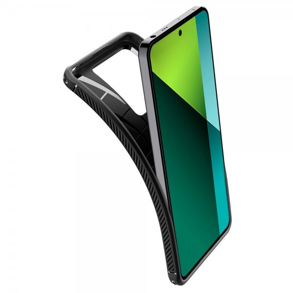 Spigen Xiaomi Redmi Note 13 Pro 5G -suojakuori, Rugged Armor Matte Black