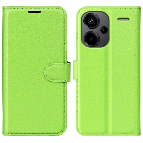 Xiaomi Redmi Note 13 Pro Plus 5G Litchi-vihreä suojakuori