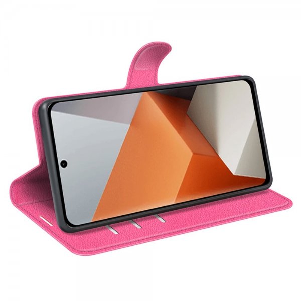 Xiaomi Redmi Note 13 Pro Plus 5G Litchi Magenta -suojakuori
