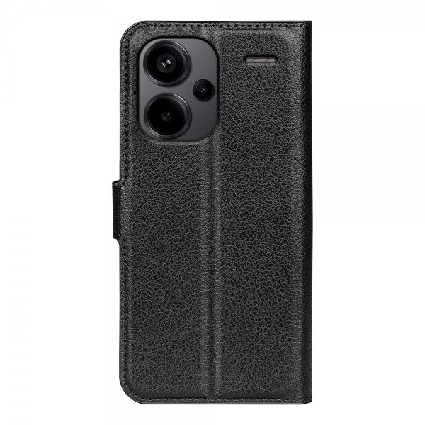 Xiaomi Redmi Note 13 Pro Plus 5G Litsi Musta Suojakuori