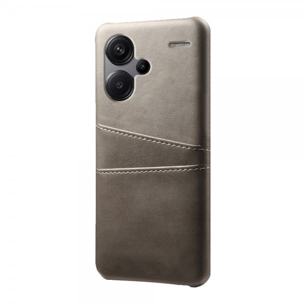 Xiaomi Redmi Note 13 Pro Plus 5G -suojakuori kahdella korttipaikalla, harmaa