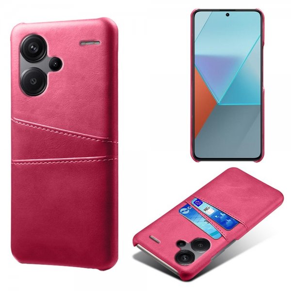 Xiaomi Redmi Note 13 Pro Plus 5G -suojakuori kahdella korttipaikalla, magenta