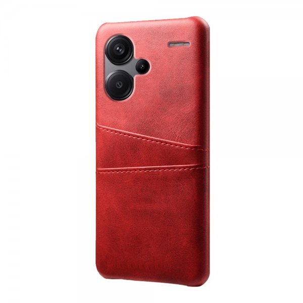 Xiaomi Redmi Note 13 Pro Plus 5G -suojakuori kahdella korttipaikalla, punainen