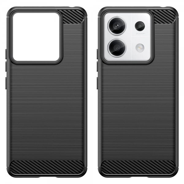 Xiaomi Redmi Note 13 Pro 5G Kuori Harjattu hiilikuitukuvio Musta