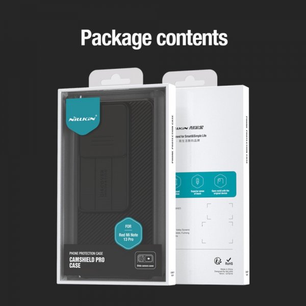 Nillkin Xiaomi Redmi Note 13 Pro 5G CamShield Pro -suojakuori, musta