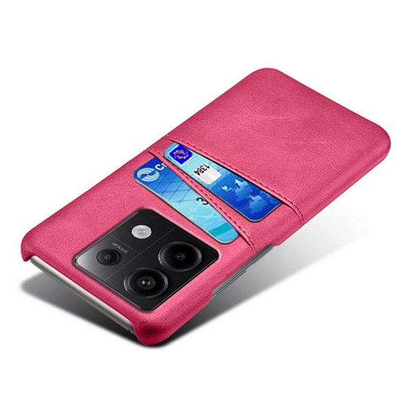 Xiaomi Redmi Note 13 Pro 5G -suojakuori kahdella korttipaikalla, magenta