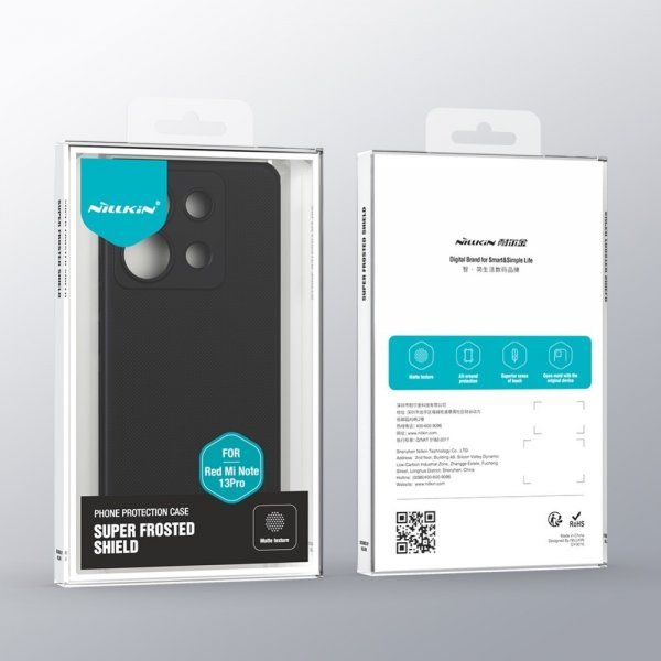 Nillkin Xiaomi Redmi Note 13 Pro 5G -suojakuori Super Frosted Shield Pro, punainen