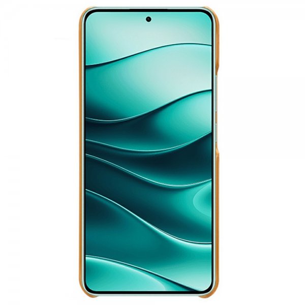 Xiaomi Redmi Note 14 5G kuori, jossa kaksi korttipaikkaa, vaaleanruskea