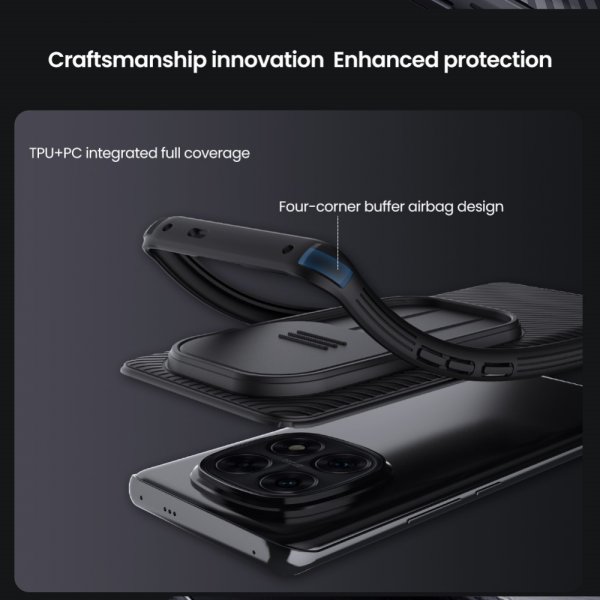 Nillkin Xiaomi Redmi Note 14 Pro 5G CamShield Pro -kuori, musta