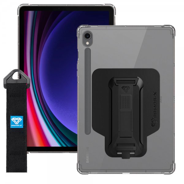 Armor-X Samsung Galaxy Tab S9 -kuori (Corner Protection Case Hand Strap Kickstand X-Mount)