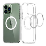 iPhone 11 Pro Max Kuori TPU MagSafe Iskunvaimentava Läpinäkyvä