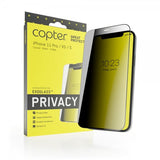 Copter iPhone X/Xs/11 Pro -näytönsuoja Exoglass Curved Privacy
