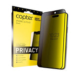 Copter iPhone 16 Plus -näytönsuoja, Exoglass Curved Privacy