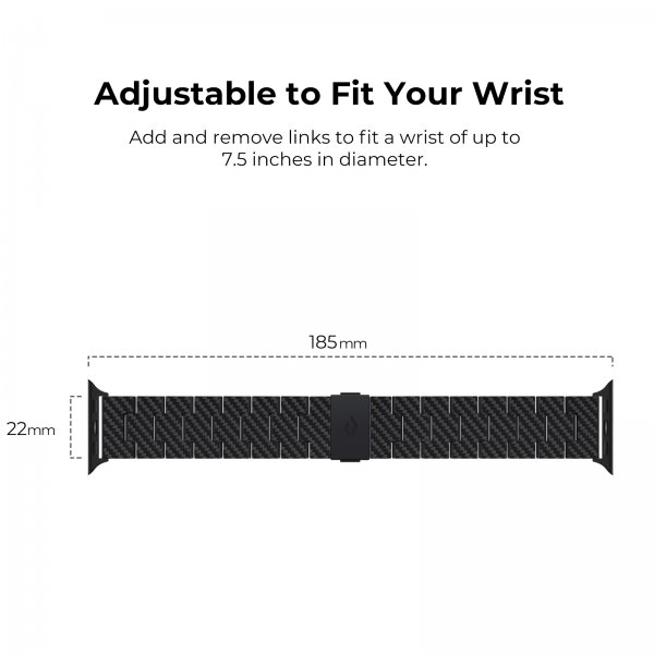 Pitaka Apple Watch -ranneke hiilikuituinen kello ranneke Modern