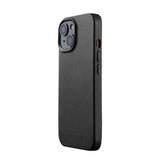 Mujjo iPhone 15 Full Leather Case Musta