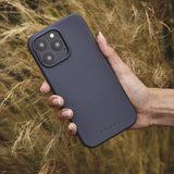 Mujjo iPhone 16 Pro Max -kuori Maiz Case Steel Blue